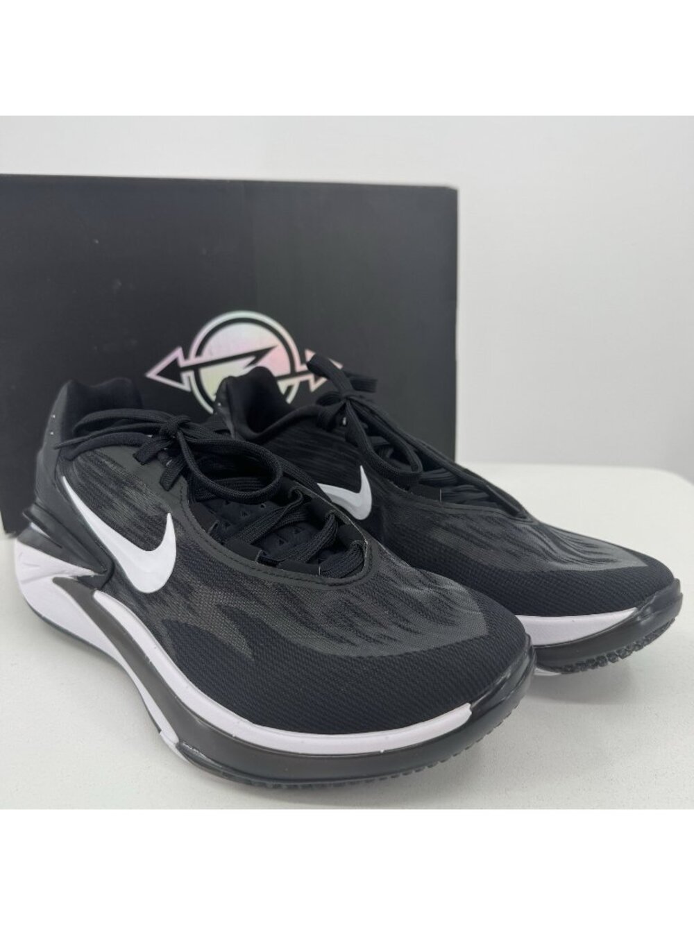 Nike Men's Air Zoom G.T. Cut 2 Basketball Shoes in Black/White Size 10